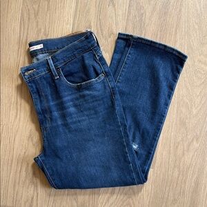 Women's Straight Leg Jeans - Blue